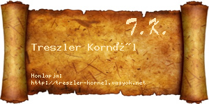 Treszler Kornél névjegykártya